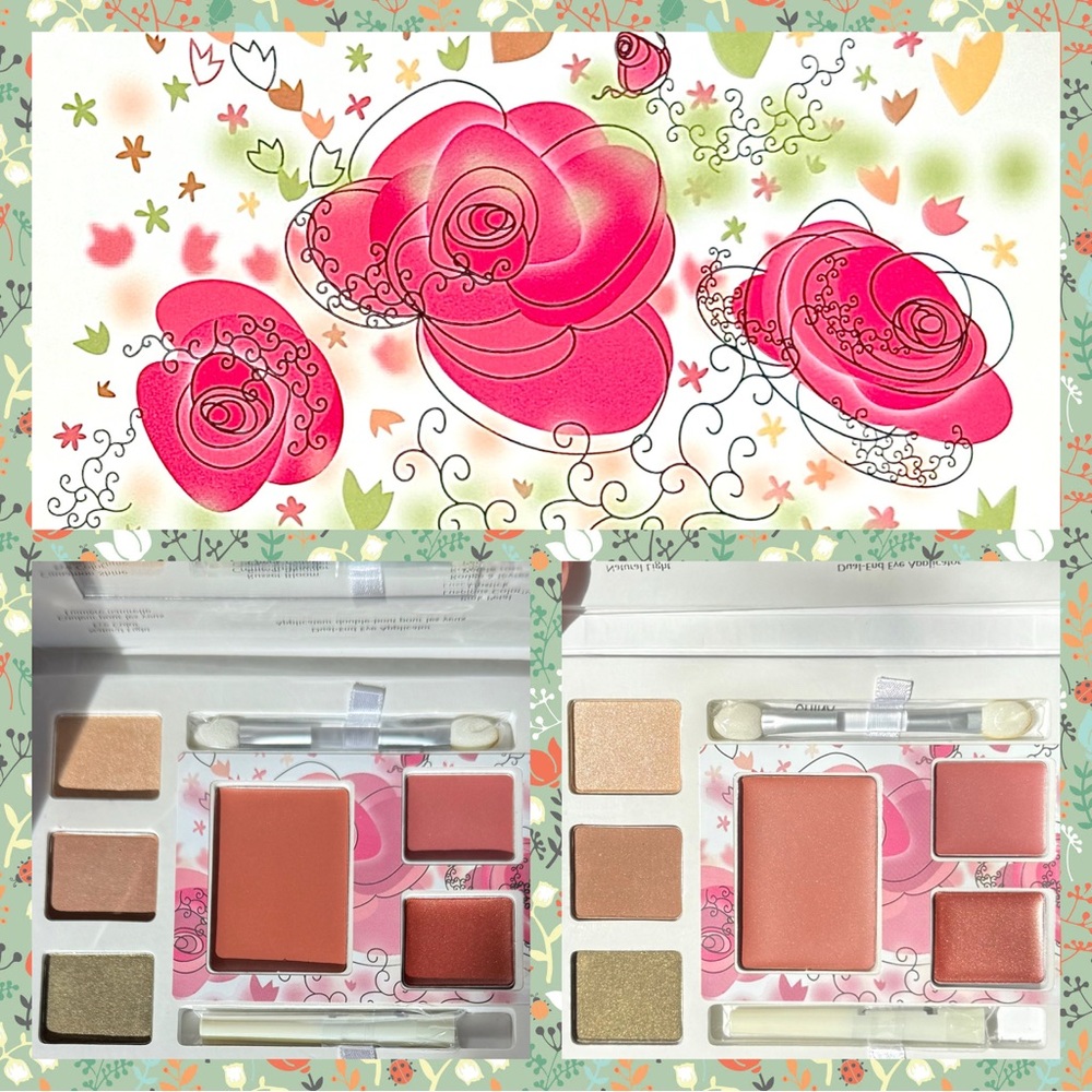 MK Enchanted Garden Color Palette Eyeshadows Lipsticks Cream to Powder Rouges - Picture 5 of 8